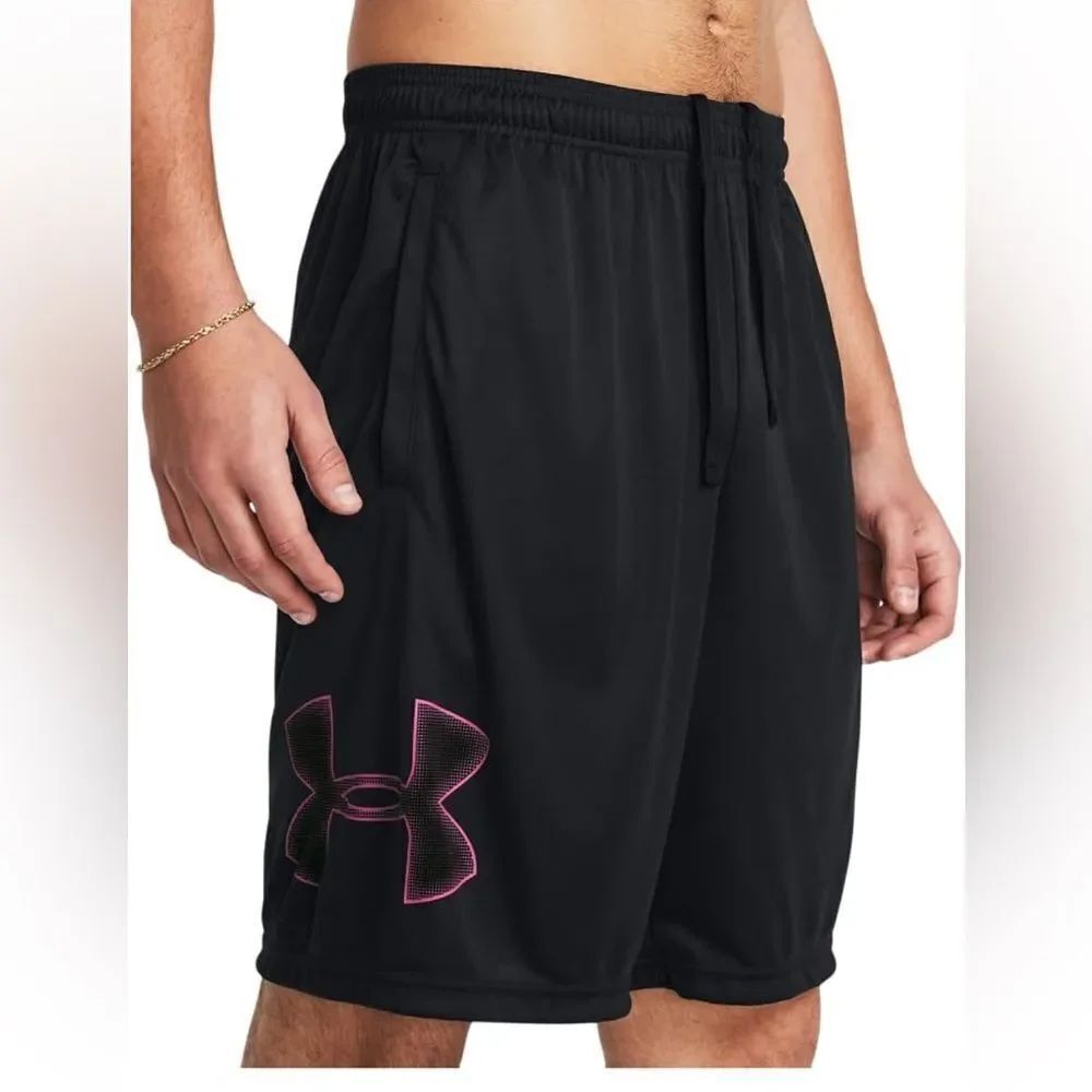 Under Armour Mesh-Tech graphic Athletic Shorts Lightweight Breathable.Size lg